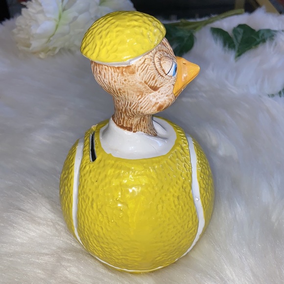 EGGBERT and Friends Malcolm Bowmer Wimbleduck Coin Bank Figurine Enesco Rare - Picture 8 of 17